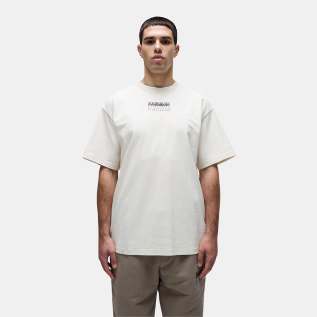 Napapijri Premium Premium Short Sleeve T-Shirt Beige