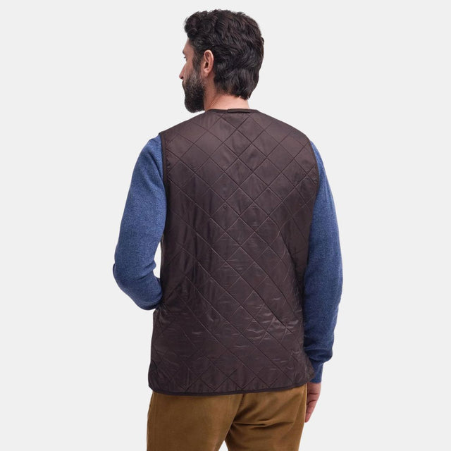 Barbour Polarquilt Waistcoat-Zip Bark