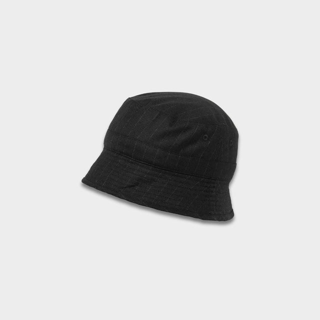 Edwin Bucket Hat Lined Black
