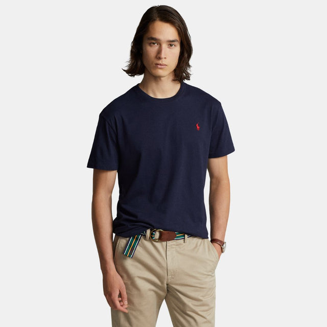 Ralph Lauren Custom Slim Fit Jersey Crewneck T-Shirt Ink