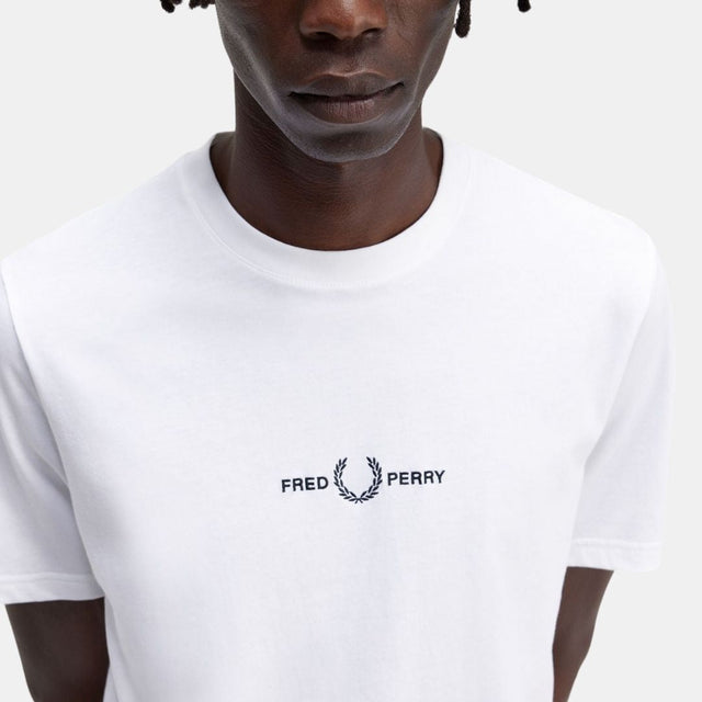 Fred Perry Embroidered T-Shirt White