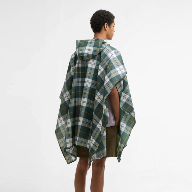 Barbour Tartan Showerproof Poncho Ancient Tartan