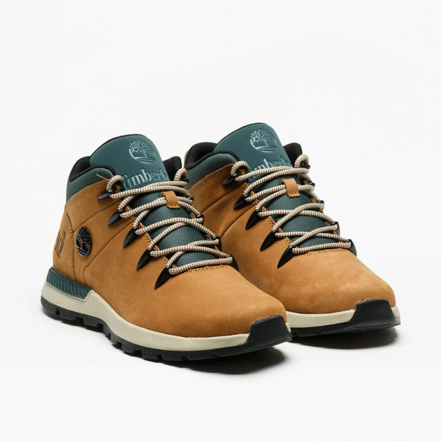 Timberland Sprint Trekker Mid Lace Md Brown Nubuck With Green