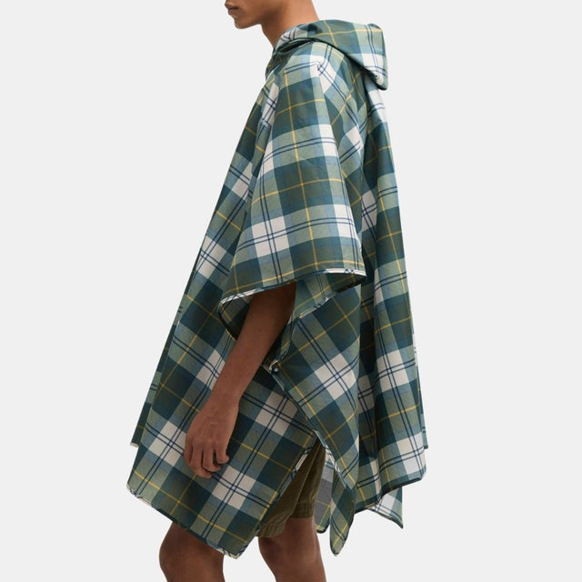 Barbour Tartan Showerproof Poncho Ancient Tartan