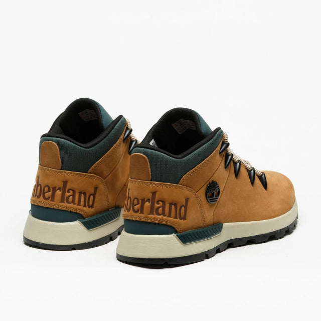 Timberland Sprint Trekker Mid Lace Md Brown Nubuck With Green