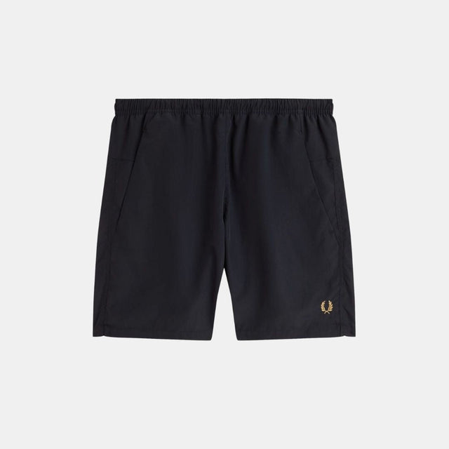 Fred Perry Taslan Tennis Shorts Black