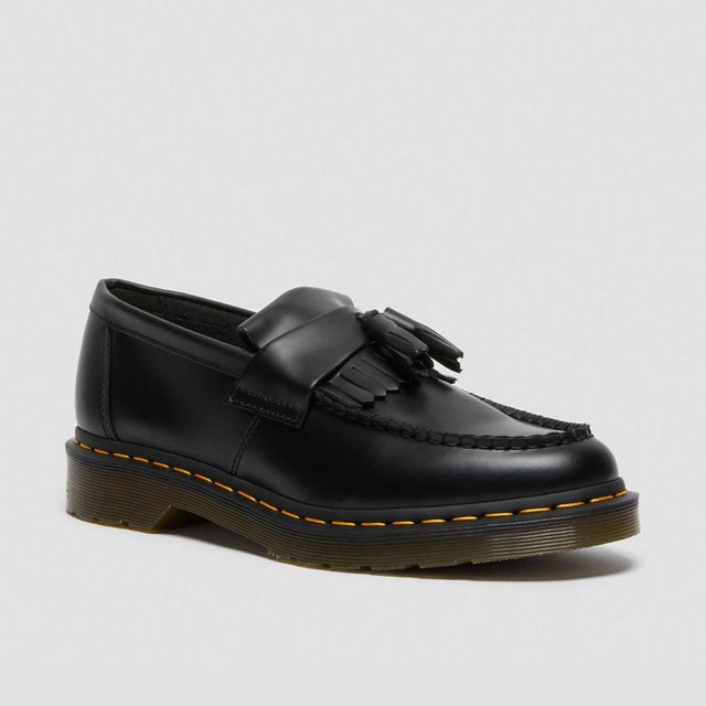 Dr. Martens Adrian Yellow Stitch Unisex Black Smooth