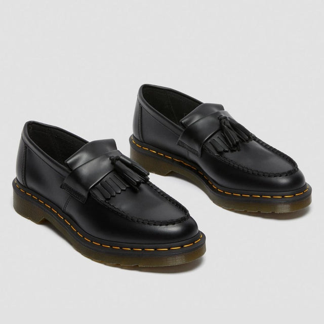 Dr. Martens Adrian Yellow Stitch Unisex Black Smooth