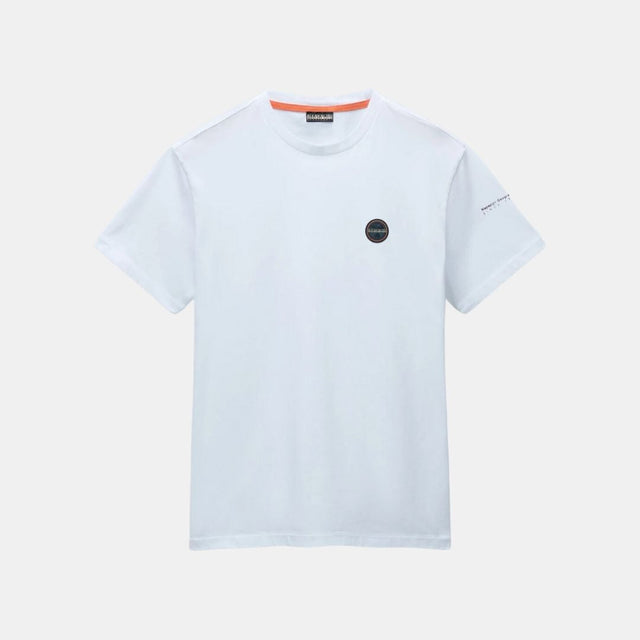 Napapijri Badge Short Sleeve T-Shirt White