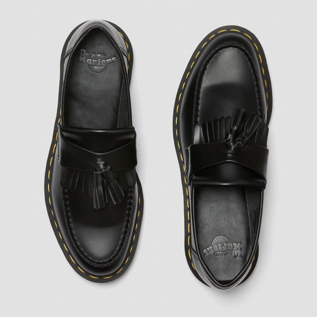Dr. Martens Adrian Yellow Stitch Unisex Black Smooth