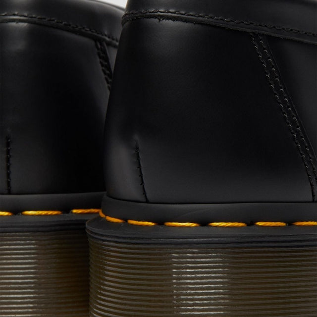 Dr. Martens Adrian Yellow Stitch Unisex Black Smooth