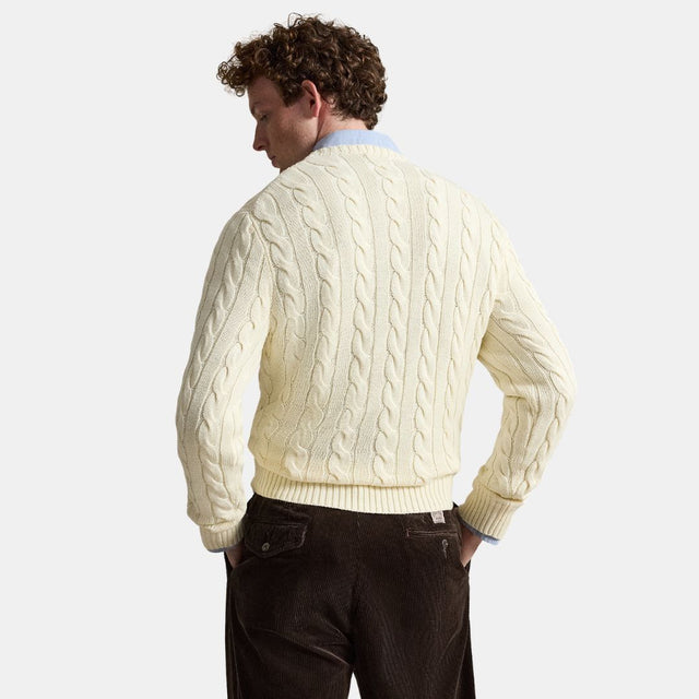 Polo Ralph Lauren Cable-Knit Cotton Jumper Andover Cream