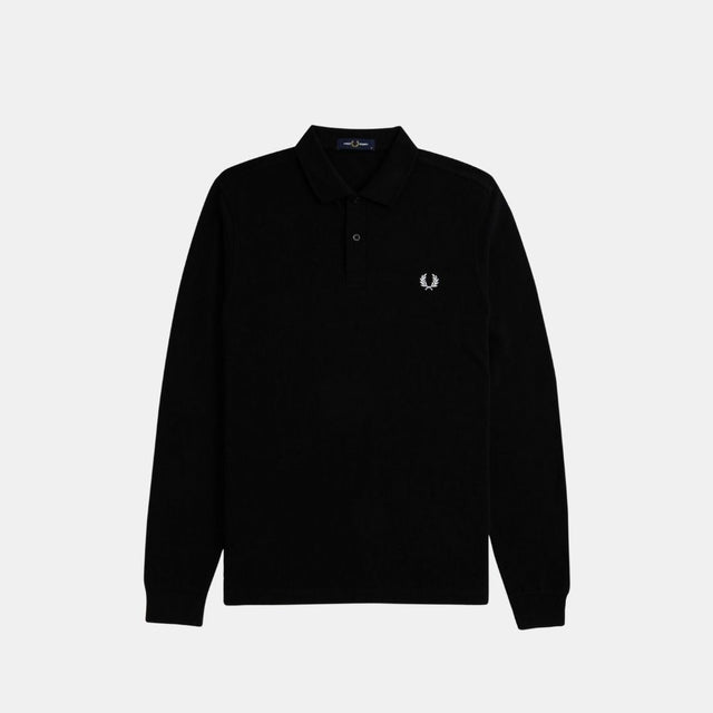Fred Perry LS Polo M6006 Black & White