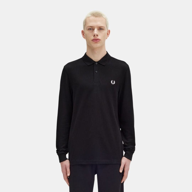 Fred Perry LS Polo M6006 Black & White