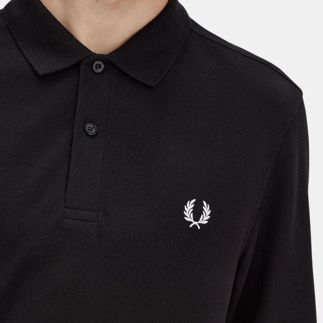 Fred Perry LS Polo M6006 Black & White