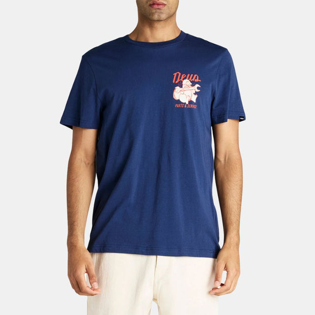 Deus Ex Machina Orbite T-Shirt Mechanic Blue