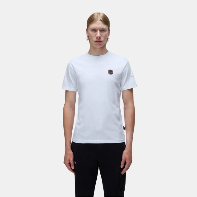 Napapijri Badge Short Sleeve T-Shirt White