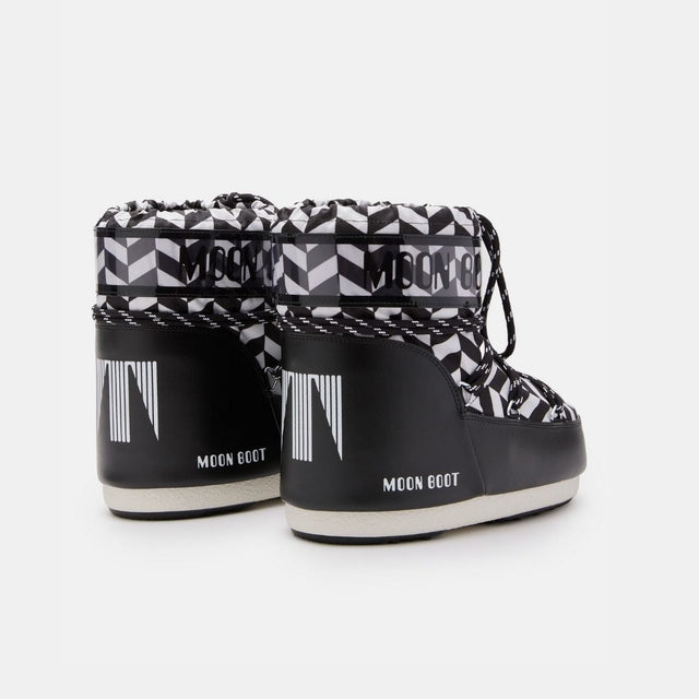 Moon Boot Icon Low Optical Black White