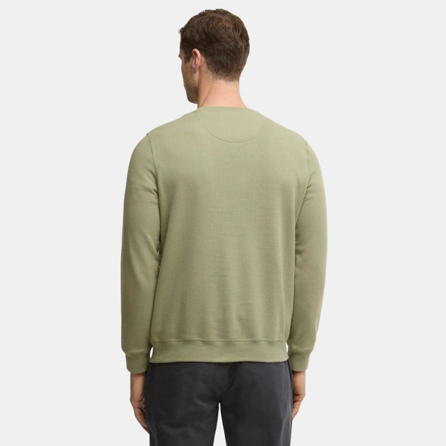 Barbour Pique Applique Crew Sweatshirt Laurel Green