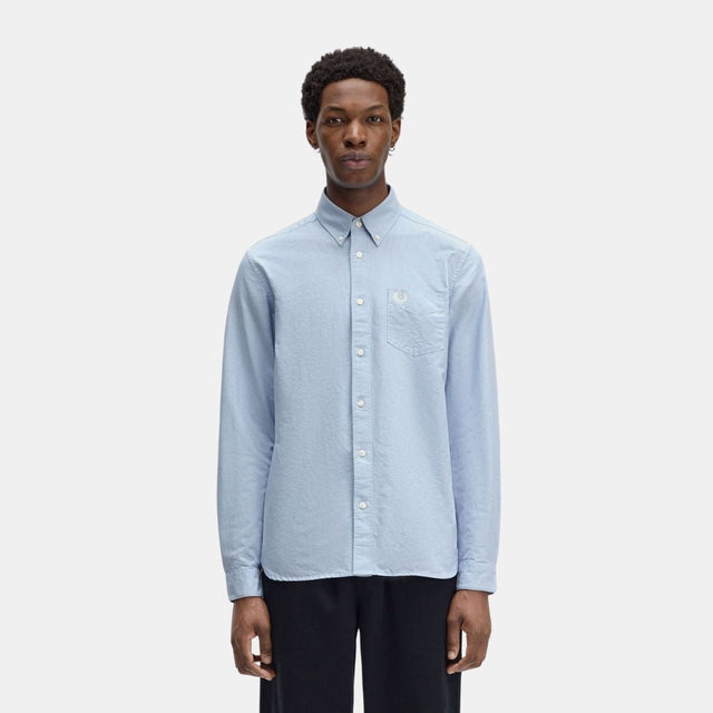 Fred Perry Oxford Shirt M5516 Light Smoke