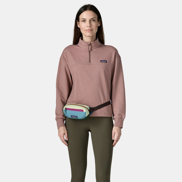 Patagonia Terravia Mini Hip Pack Patchwork: Snowmelt Blue