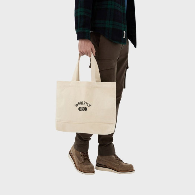 Woolrich Shopper Tote Bag Ecrue