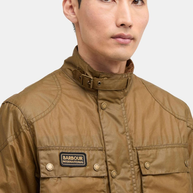 Barbour International Merton Wax Jacket Sand