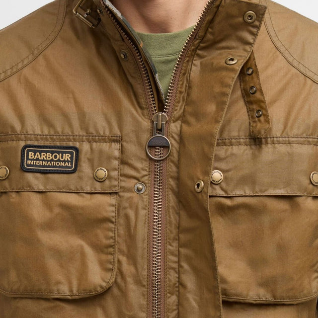 Barbour International Merton Wax Jacket Sand