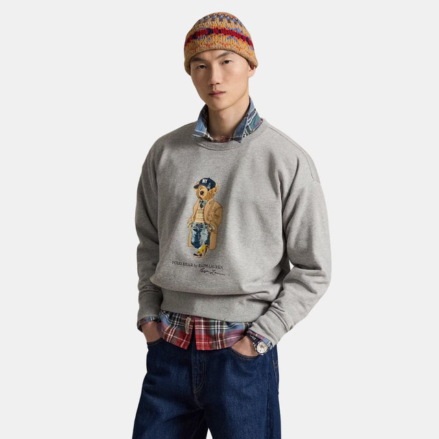 Polo Ralph Lauren Vintage Fit Polo Bear Sweatshirt Andover Heather