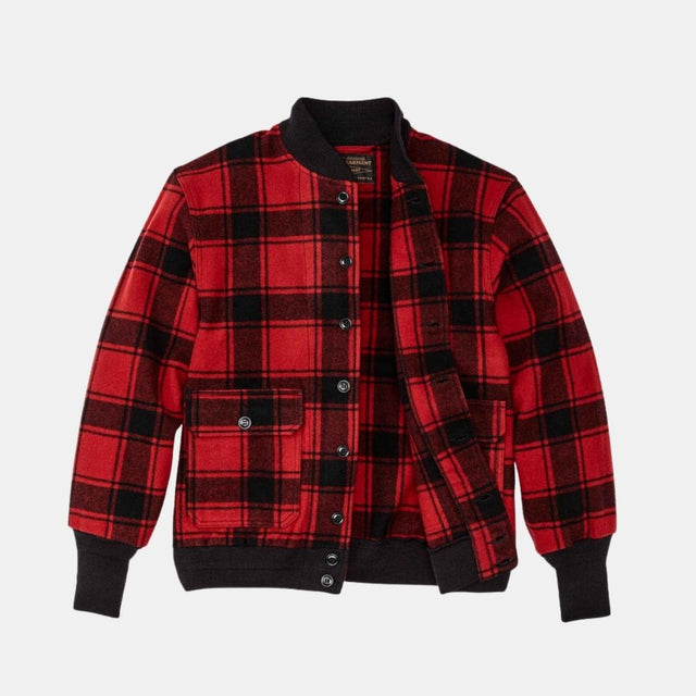 Filson CCC Wool Boomber Jacket Red/Black Plaid
