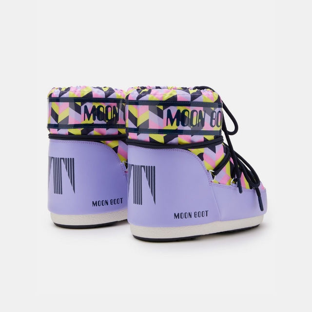 Moon Boot Icon Low Optical Lilac Cyber Lime