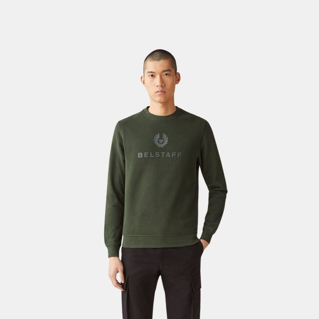 Belstaff Signature Crewneck Sweatshirt Mineral Green