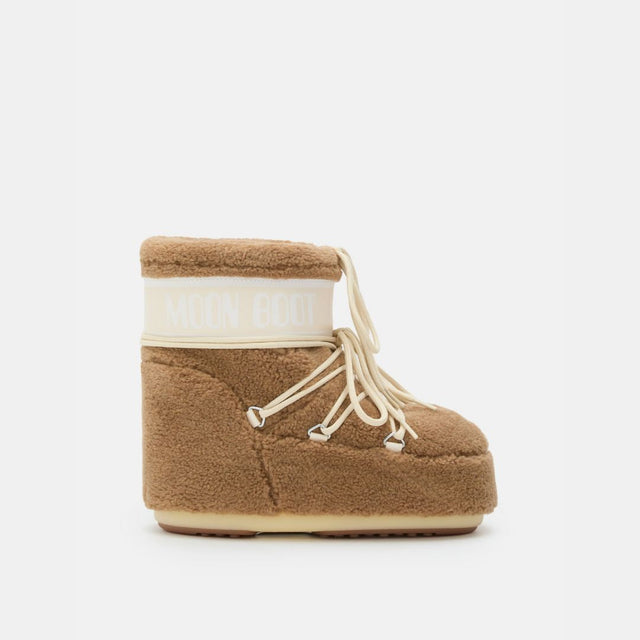 Moon Boot Icon Low Fleece Camel