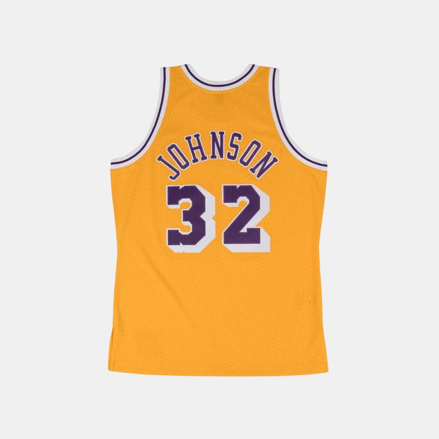 Mitchell & Ness Magic Johnson Los Angeles Lakers 1984/85 Classics Swingman NBA Jersey Yellow