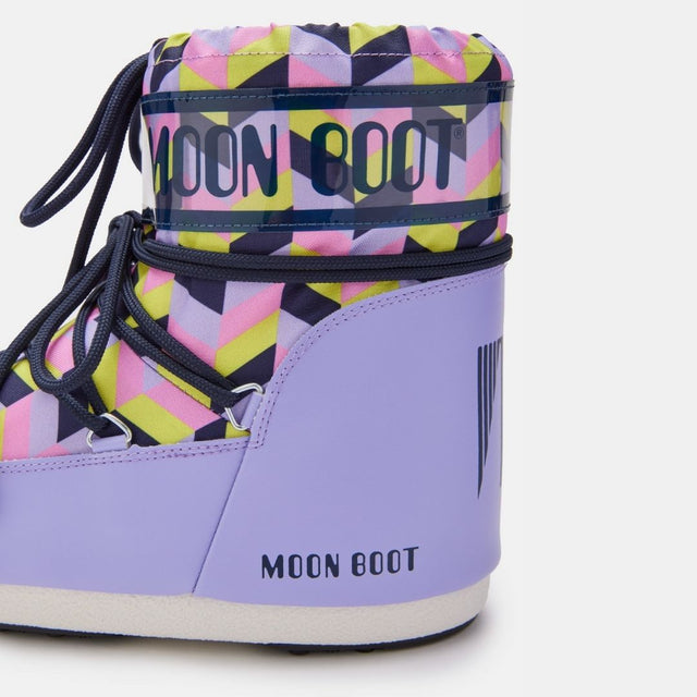 Moon Boot Icon Low Optical Lilac Cyber Lime