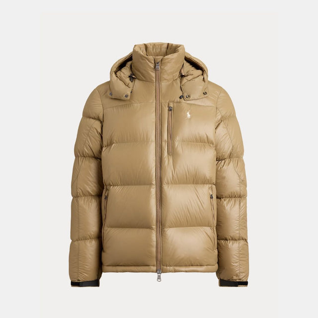 Polo Ralph Lauren The Gorham Glossed Down Jacket Camel Glossy