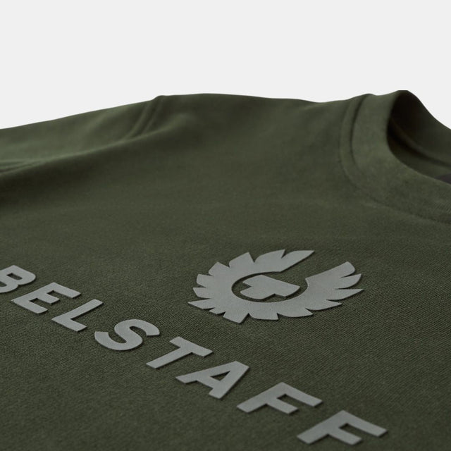 Belstaff Signature Crewneck Sweatshirt Mineral Green
