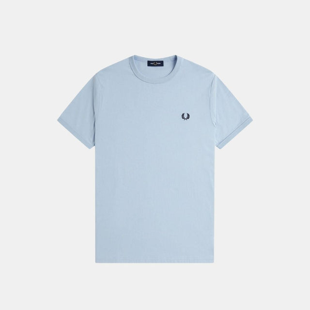 Fred Perry Ringer T-Shirt Light Blue