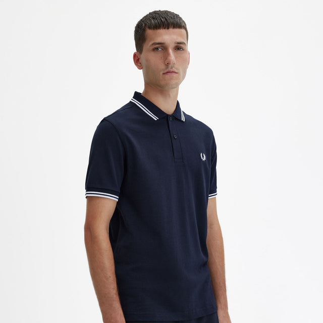 Fred Perry Polo M3600 Navy & White