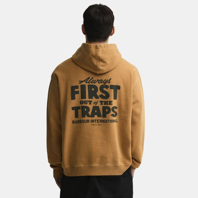 Barbour International Eric Graphic Hoodie Honey