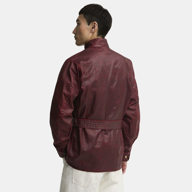 Barbour International Distressed 90th Anniversary A7 Casual Garnet