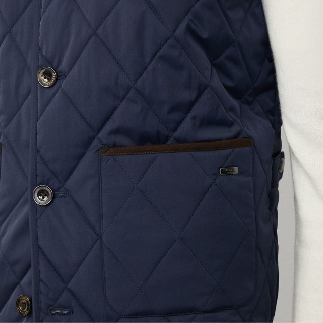Hackett London Paddock Vest Midnight Blue