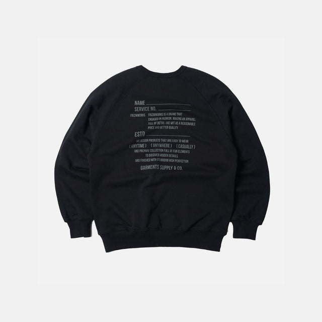 Frizmworks Service Label Sweatshirt Black