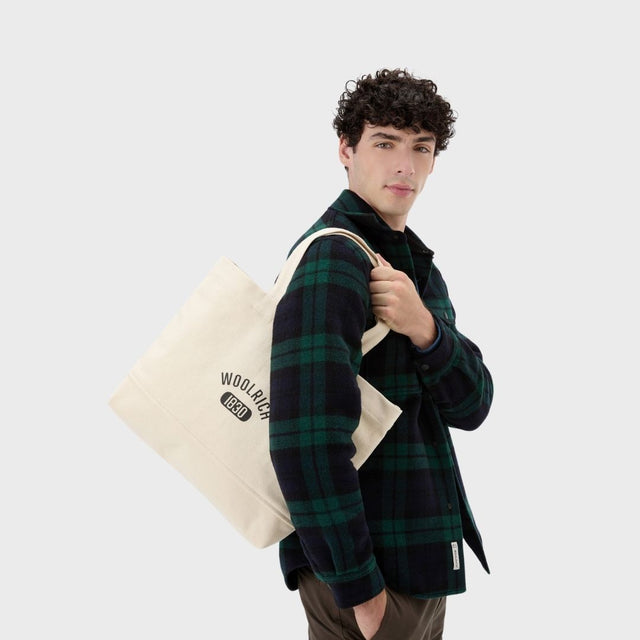 Woolrich Shopper Tote Bag Ecrue