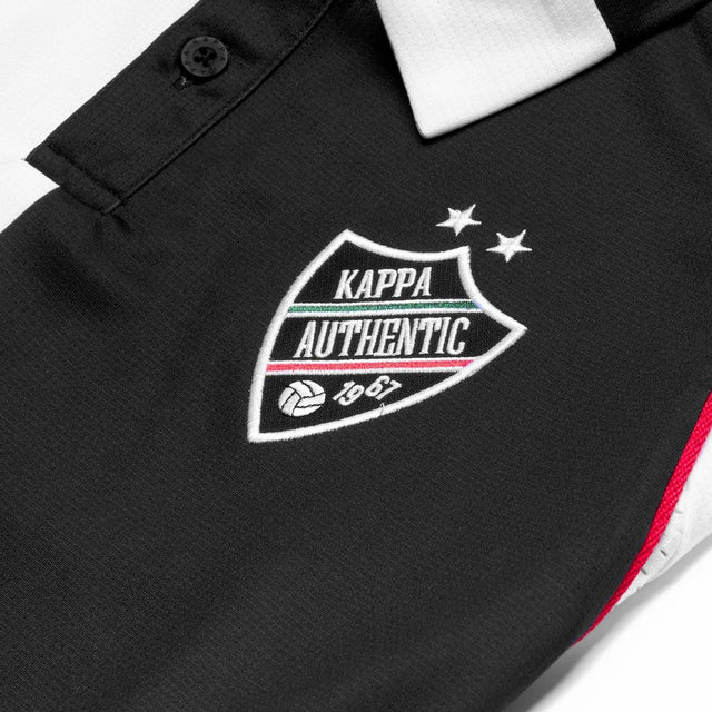 Kappa Authentic Solin White-Black-Red MD Coral