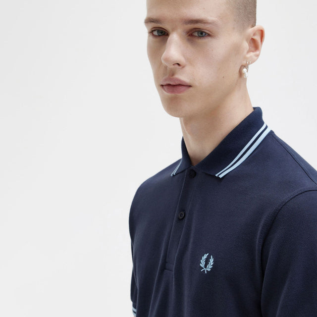 Fred Perry Polo M12 Navy & Ice