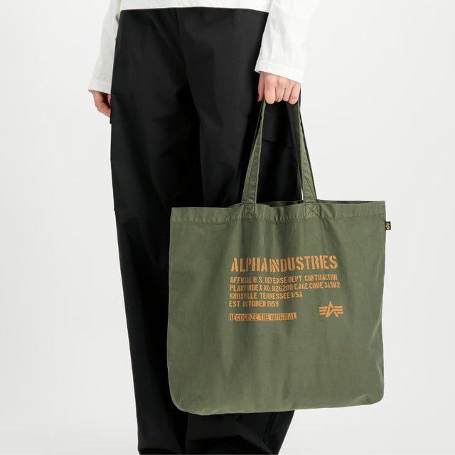 Alpha Industries Shopper Bag Dark Olive