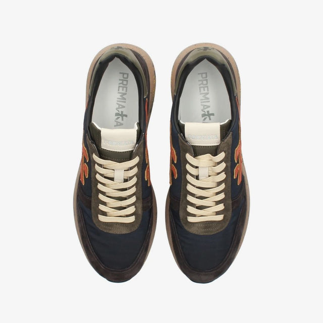 Premiata Mick 7721 Dark Blue Dark Brown