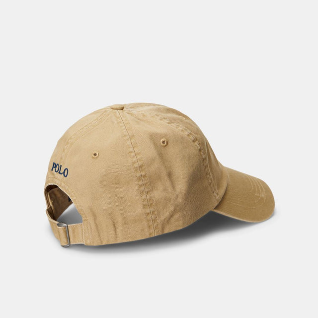 Ralph Lauren Cotton Chino Baseball Cap Nubuck & Relay Blue