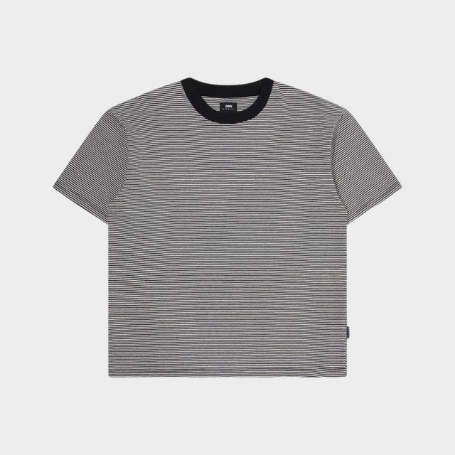 Edwin Adam Stripe T-Shirt Black